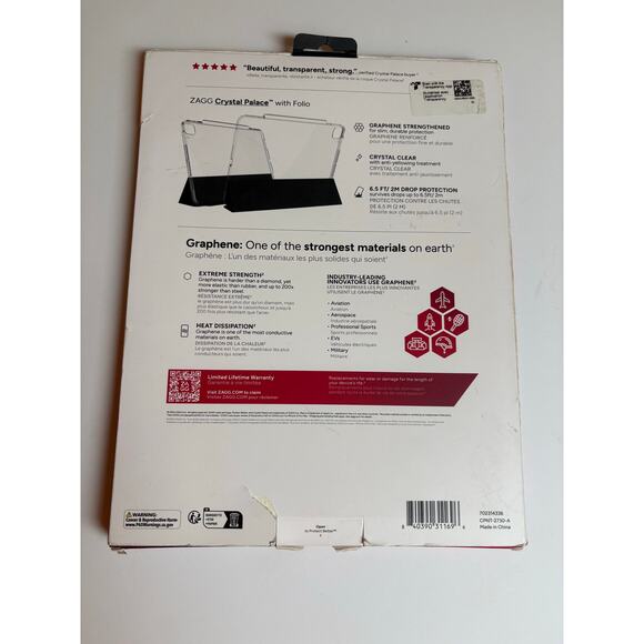 ZAGG Crystal Palace Folio iPad Pro 2024 with Integrated Stand - Picture 2 of 6